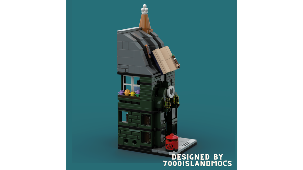 LEGO MOC Old English Bookshop Mini Modular by 7000islandMOCs ...