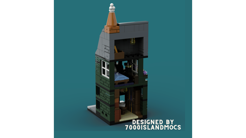 LEGO MOC-145841 Old English Bookshop Mini Modular by 7000islandMOCs ...
