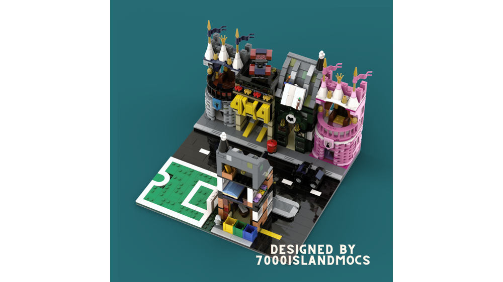 LEGO MOC-145841 Old English Bookshop Mini Modular by 7000islandMOCs ...
