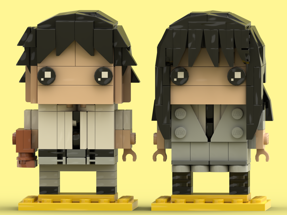 LEGO MOC Kanzaki & Sugino Assassination Classroom BrickHeadz by
