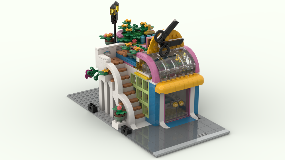 Modular building hair deals salon MOC