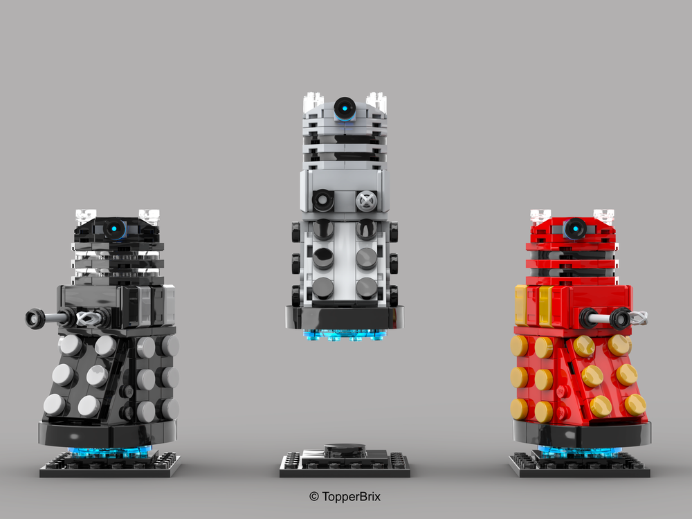 LEGO MOC Dalek (in Variants) by TopperBrix Rebrickable Build