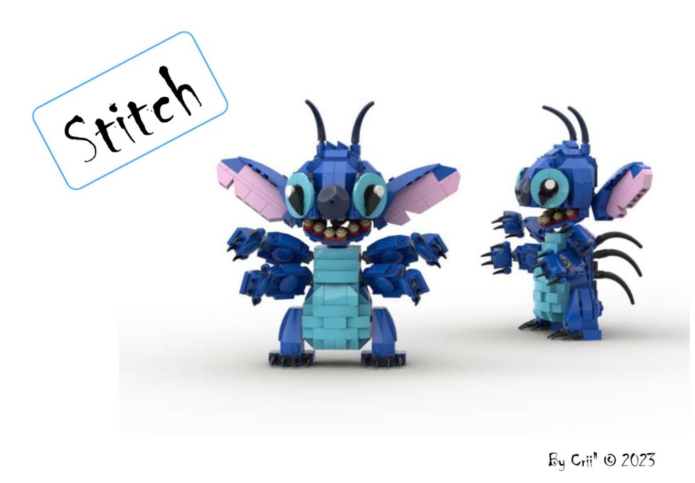 LEGO MOC Stitch by Crii-laPetiteBrique