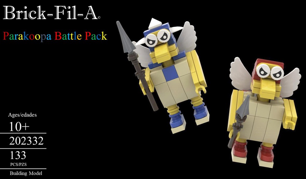 Lego Moc Parakoopa Troopa Battle Pack By Brick Fil A Builds