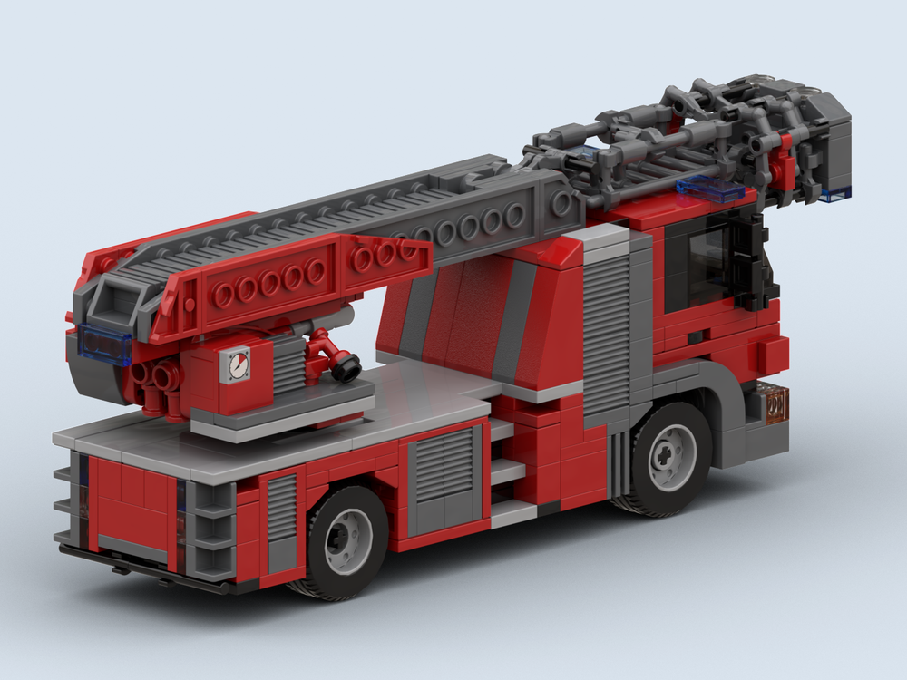 LEGO MOC Dresden Fire Ladder Truck by mausbricks LEGO MOC Dresden Fire Ladder Truck by mausbricks