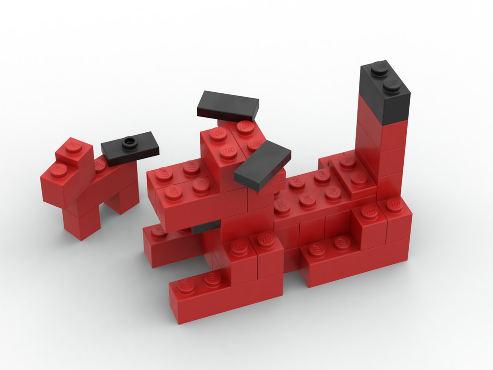 LEGO MOC-146636 379 Dog with puppy by se1977 | Rebrickable - Build with ...