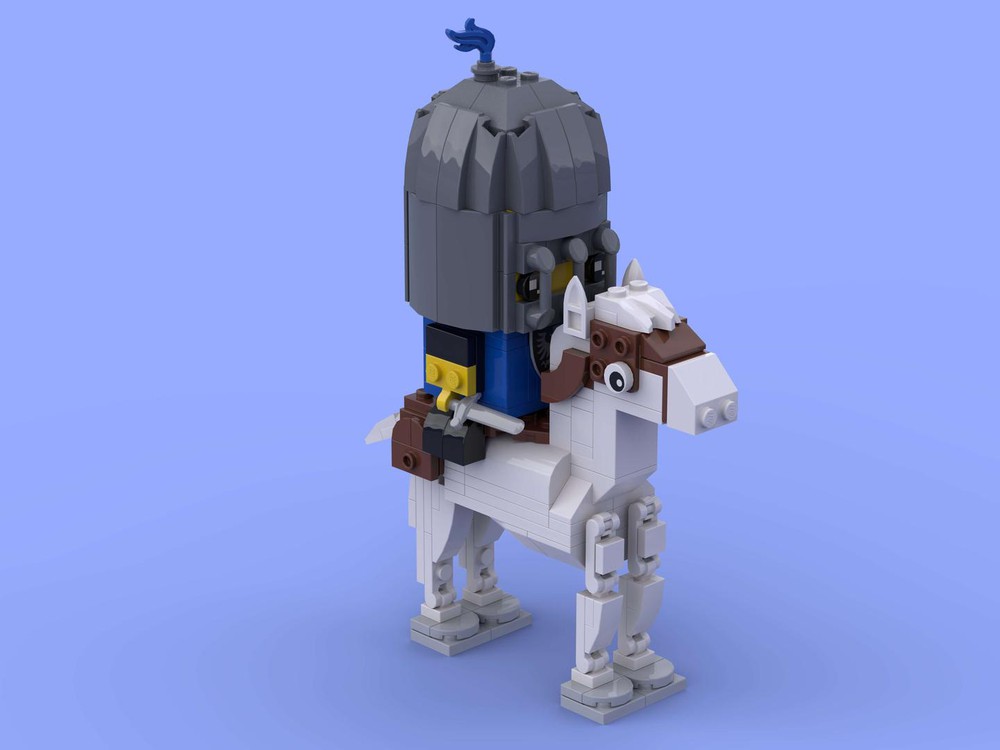 LEGO MOC Classic Knight Falcon Horse by Puremadness