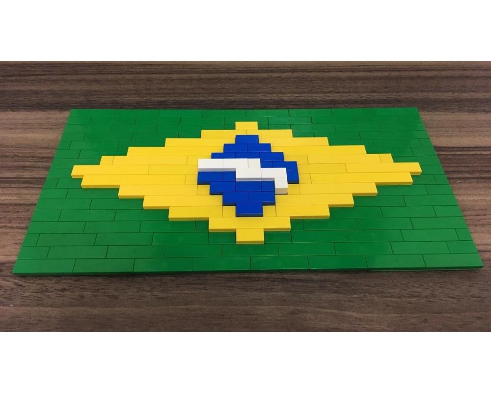 LEGO MOC14676 The flag of Brazil (3D) (Creator 2018) Rebrickable