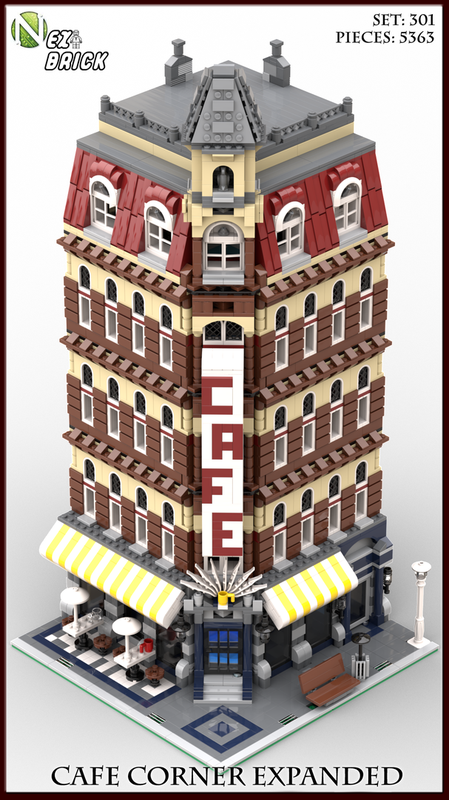 Havslug arsenal menu LEGO MOC Cafe Corner Expanded by CyberLogic | Rebrickable - Build with LEGO
