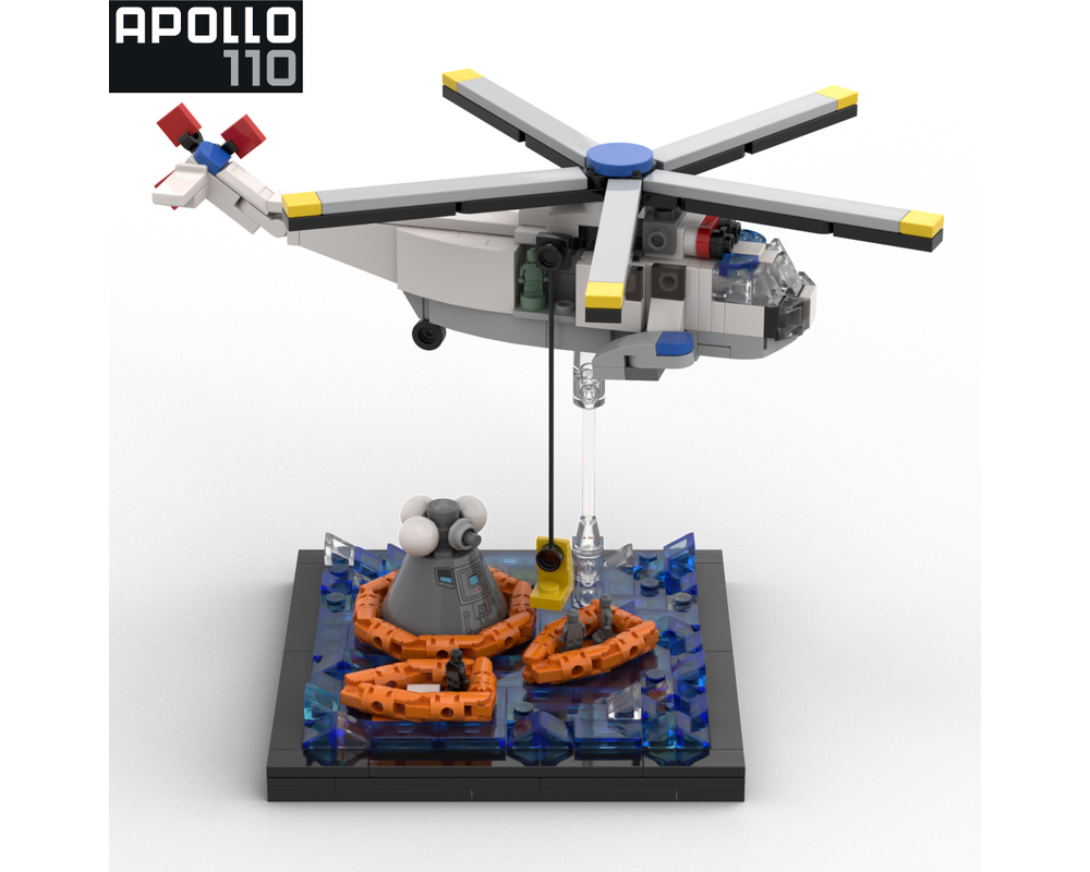 LEGO MOC-146813 Apollo 11 Recovery Diorama - CM 'Columbia