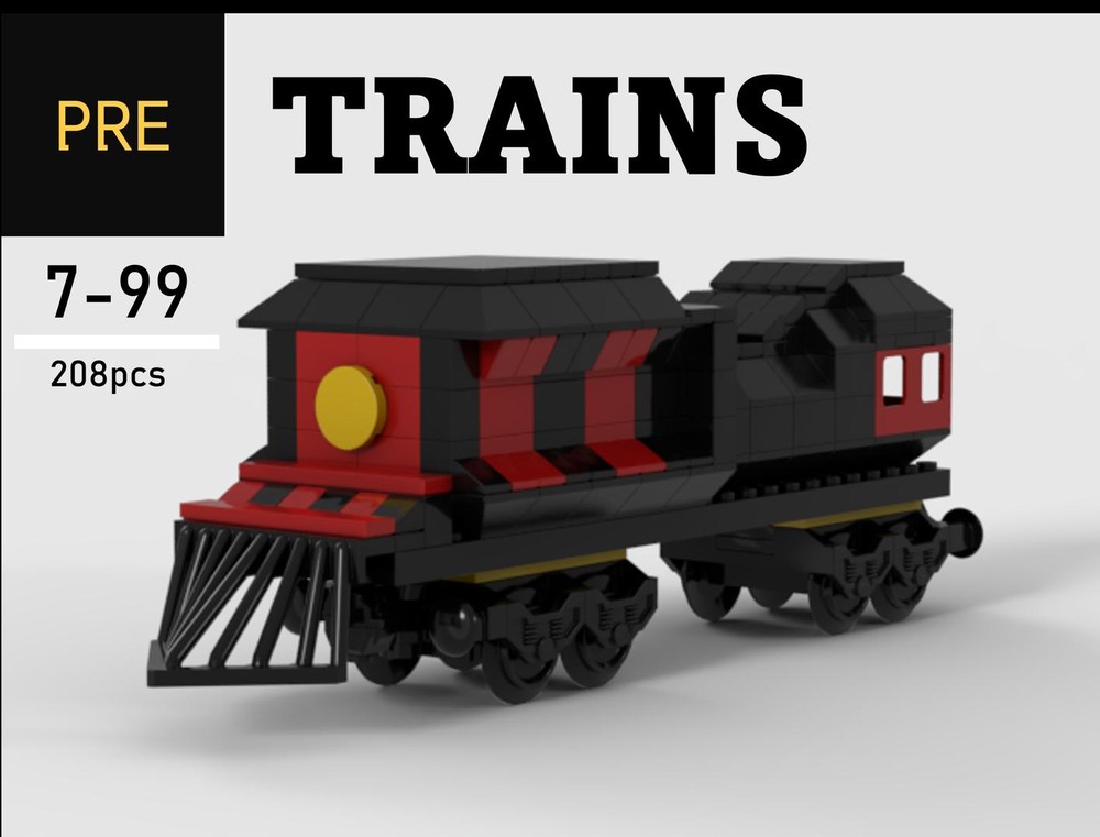 LEGO MOC Creation Steam train by otter2714 Rebrickable