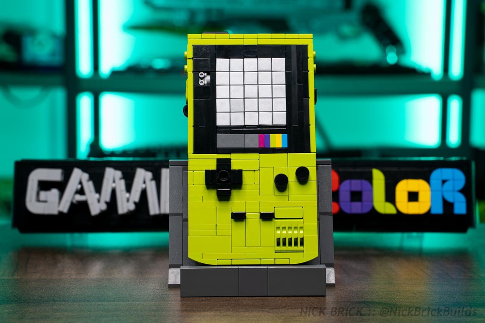 LEGO MOC Game Boy Color by NickBrick Rebrickable Build with LEGO