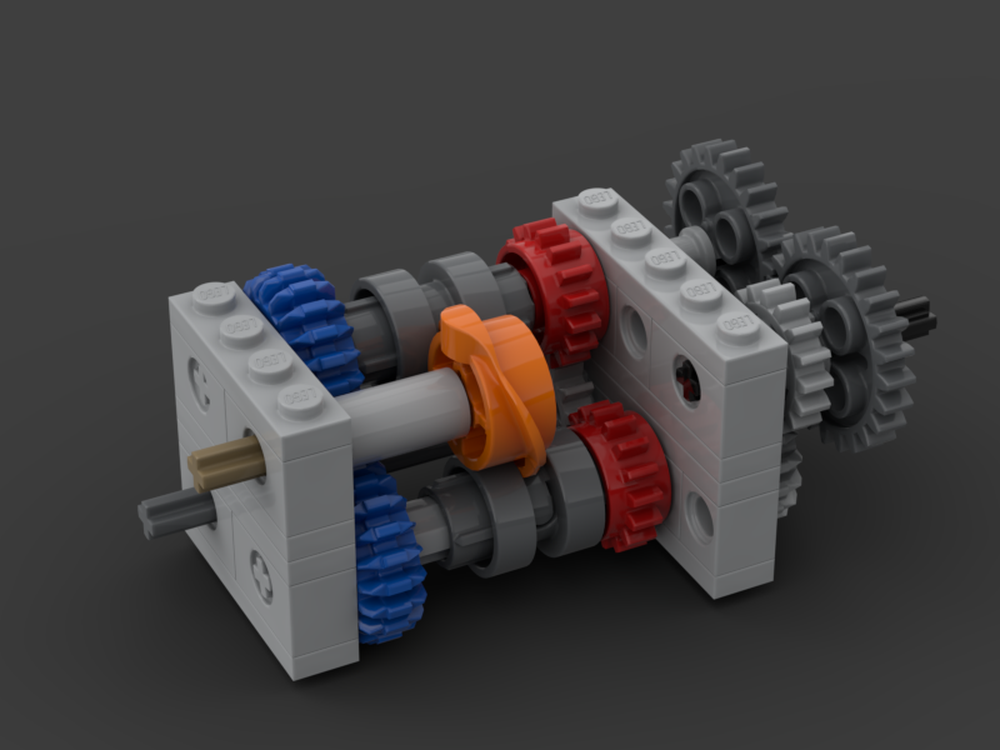 LEGO MOC LEGO 4 speed gearbox by Sanulanr Rebrickable Build with LEGO
