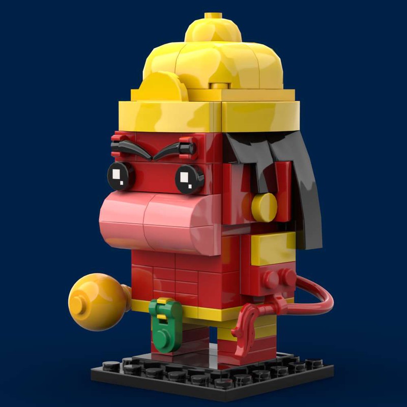 LEGO MOC Hanuman Brickheadz by Brickbaba | Rebrickable - Build with LEGO