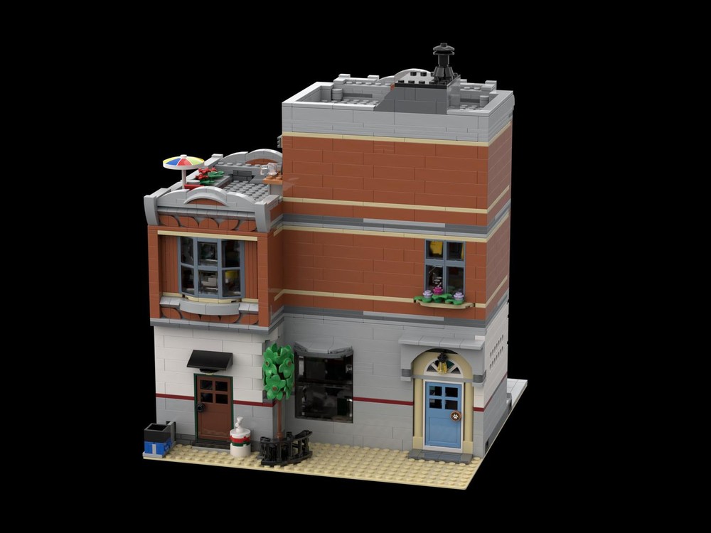 LEGO MOC Straight Garage - 10264 Corner Garage Alternative