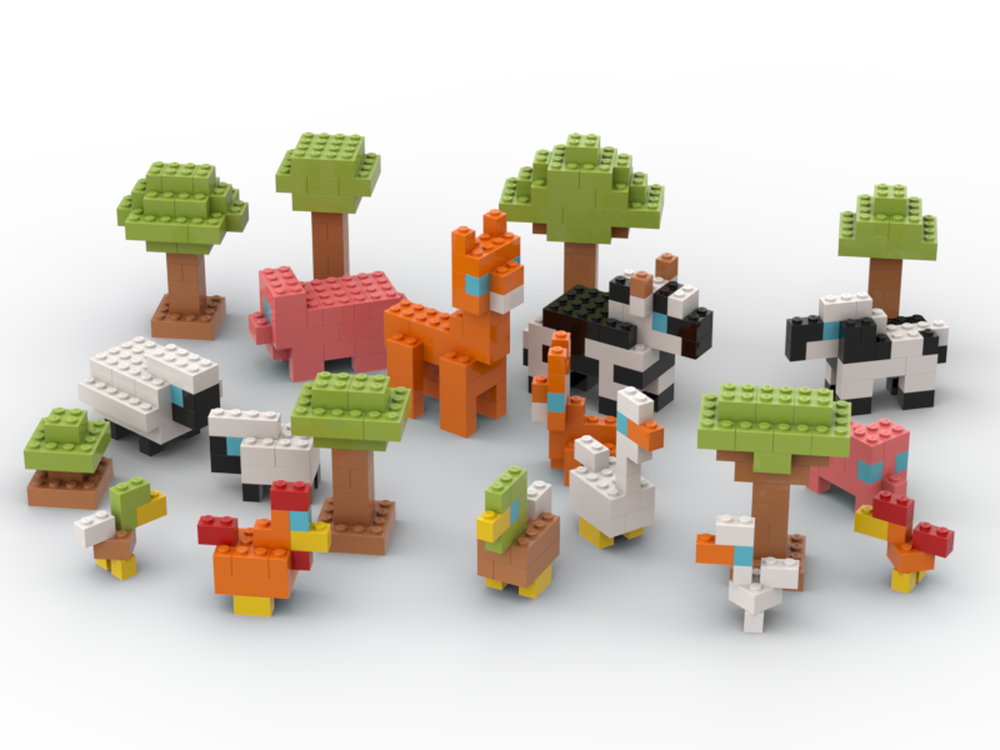 11030 - Farm Animals & Trees