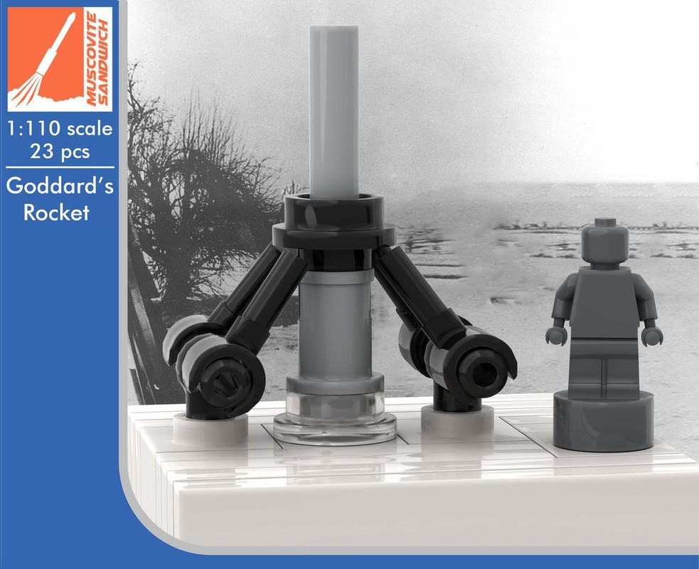 LEGO MOC-147773 Goddard Rocket [1:110 scale] (World's first liquid ...