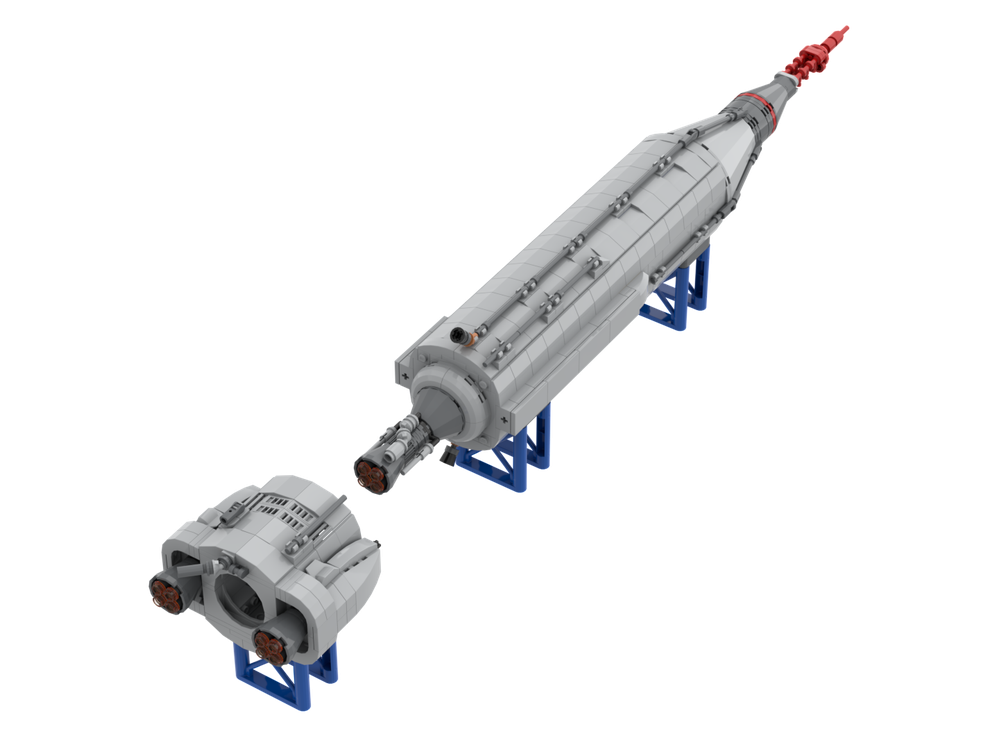 LEGO MOC Mercury-Atlas rocket by zeegiraf | Rebrickable - Build