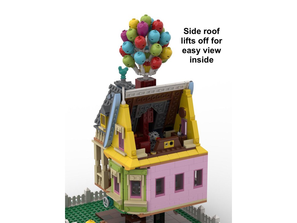 LEGO MOC Floating 'Up' House by rykfield | Rebrickable - Build with LEGO