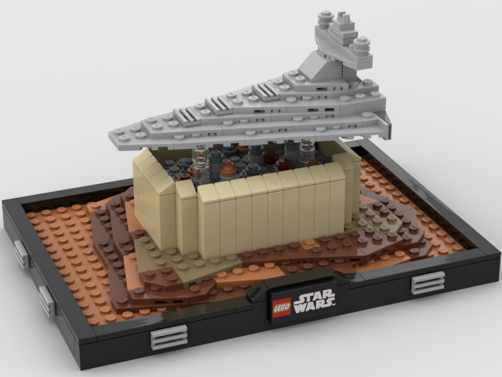 Rogue One Lego Star Wars City Moc LEGO MOC 16x16 Micro Size JEDHA