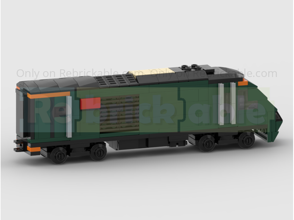 LEGO MOC-147896 4-Wide GWR Castle HST Set - 2 Power Cars & 4 MK3 ...