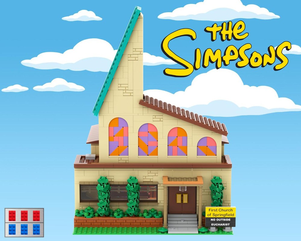 LEGO MOC Modular Springfield Church by benbuildslego | Rebrickable ...