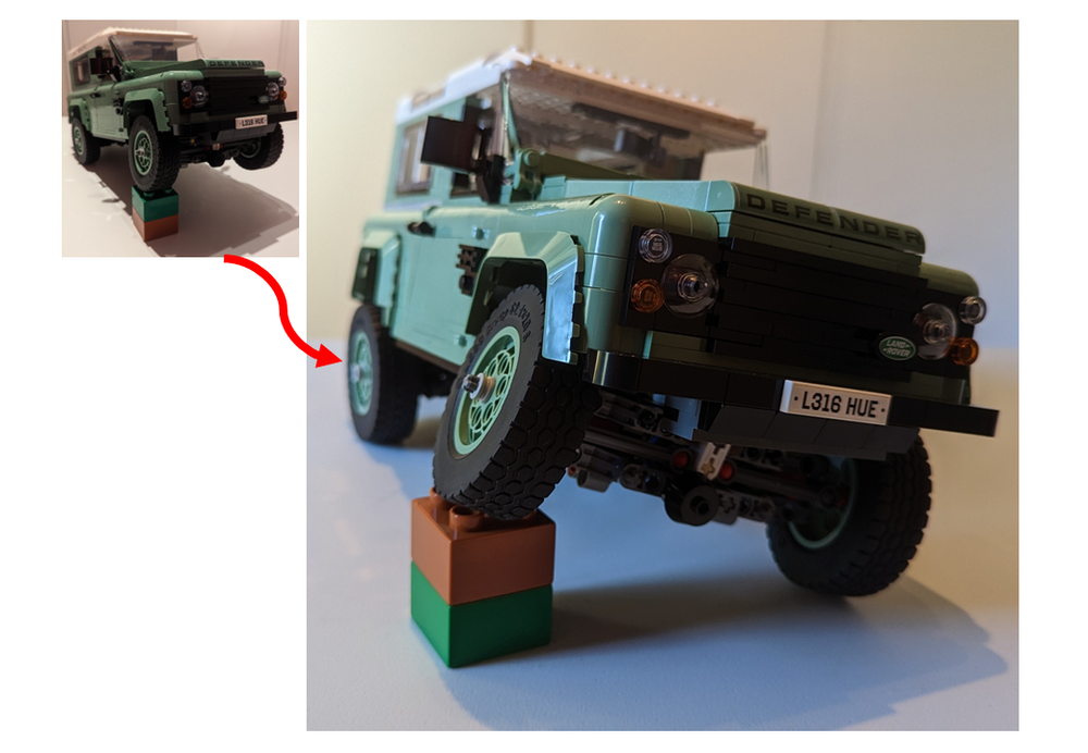 LEGO MOC 10317 MOD - Land Rover Classic Defender 110 by eduardo5696