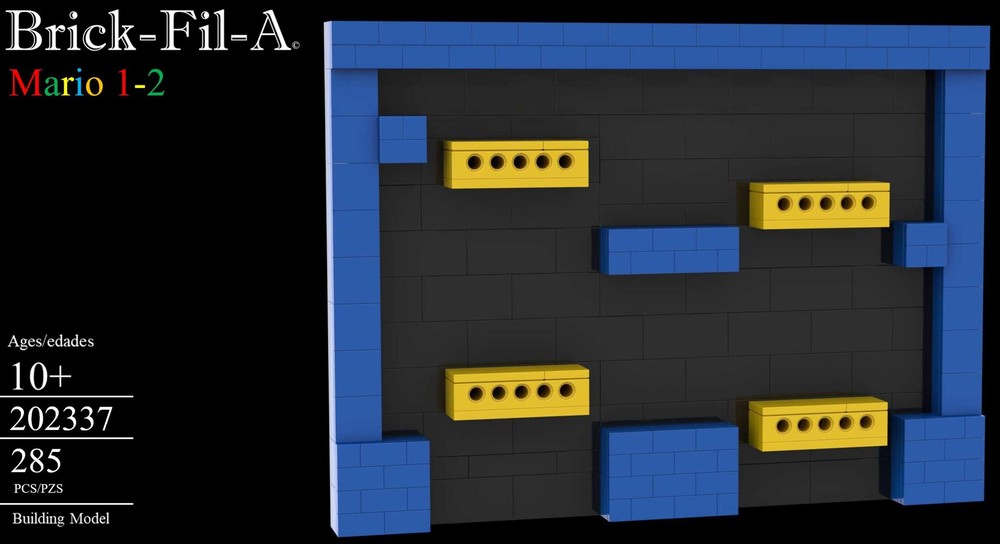 LEGO MOC-148319 Mario 1-2 by Brick-Fil-A-Builds | Rebrickable - Build ...
