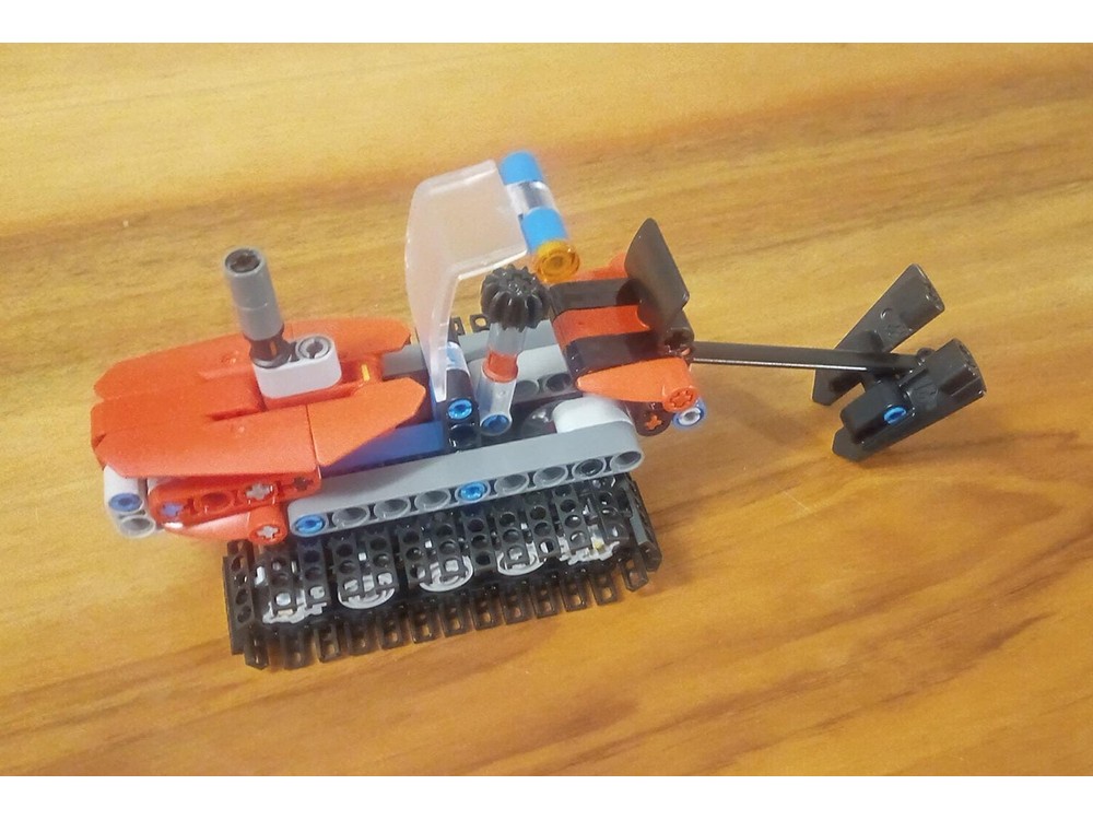 LEGO MOC 42148 Tracked Tractor with Trench Plow by Larsagri