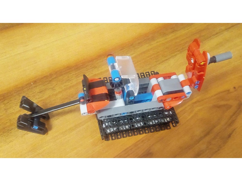 LEGO MOC 42148 Tracked Tractor with Trench Plow by Larsagri