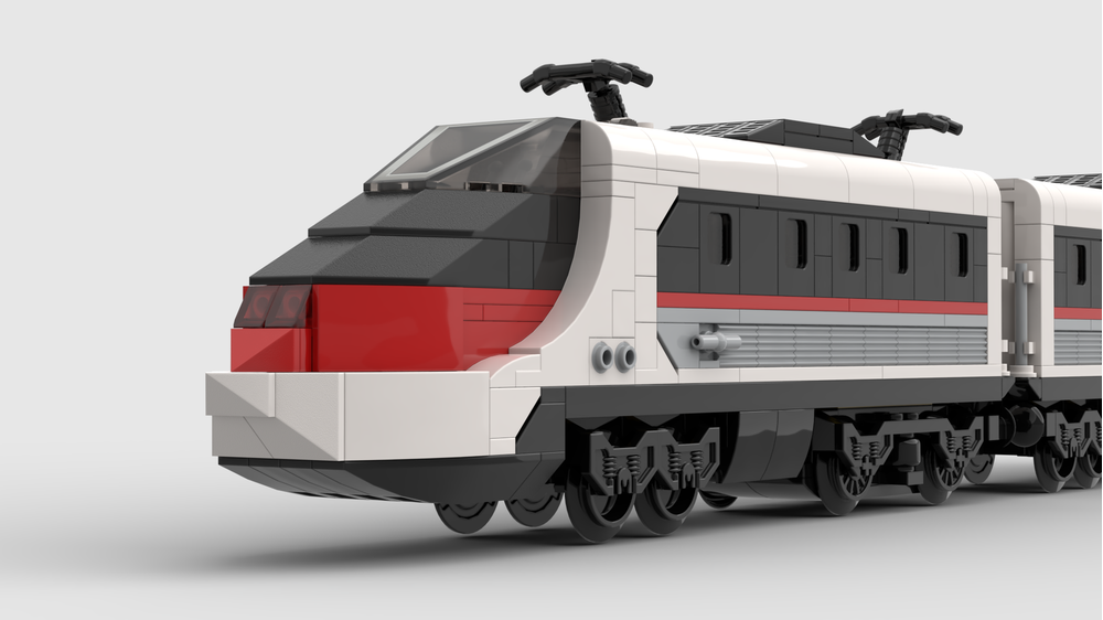 LEGO MOC-148367 High Speed Train by A.J.A | Rebrickable - Build with LEGO