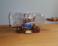 Lego Ship in a Bottle Kinetic Modification