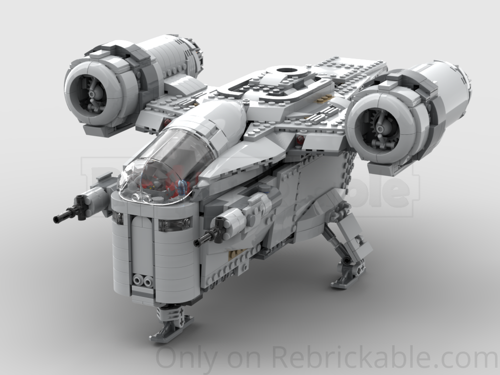 LEGO MOC-148461 75292 Razor Crest - modified engines (FREE) by aachthor ...