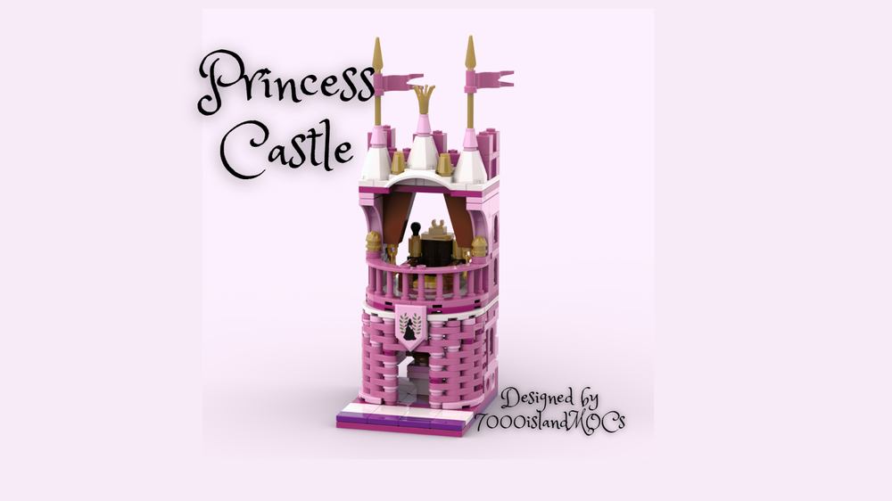 Lego Pink Castle  Pink castle, Toy chest, Pink