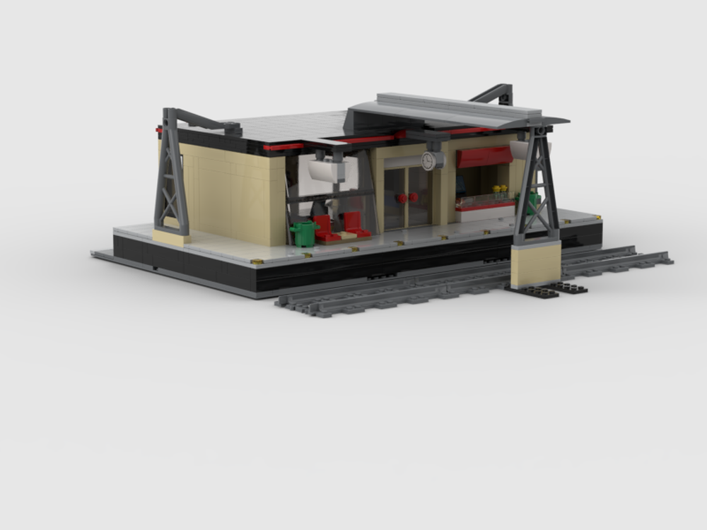 LEGO MOC 60050 Train Station Remoc by enderbro2729 | Rebrickable ...