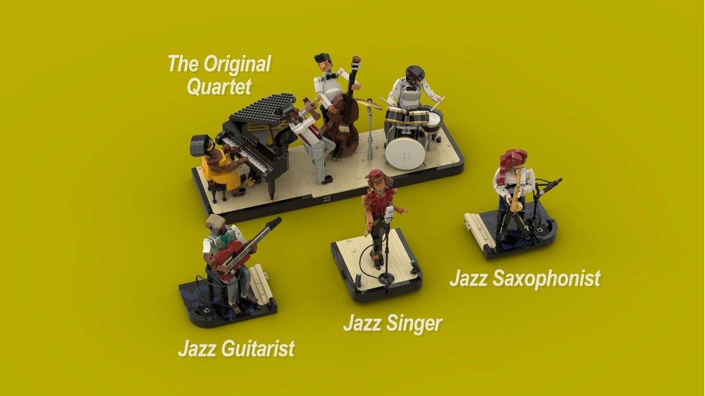 LEGO MOC-148581 Jazz Guitarist by Blockhead72 | Rebrickable