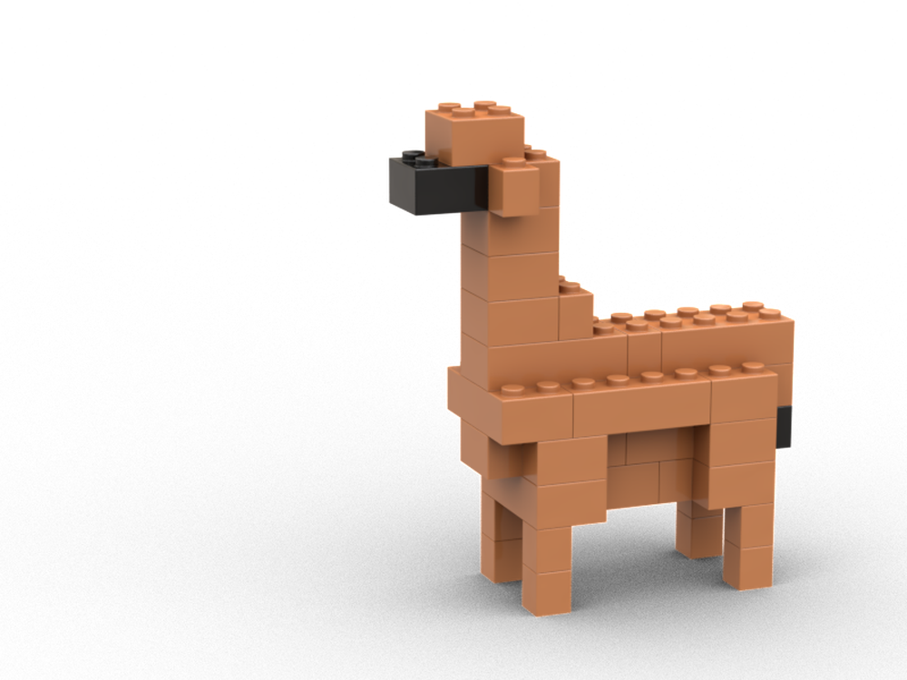 LEGO MOC Basic alpaca by Swerix Rebrickable Build with LEGO