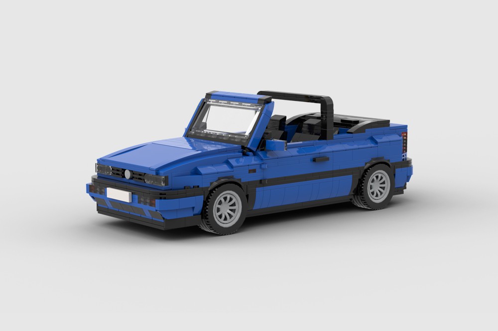 LEGO MOC VW Golf MK3 Cabrio Blue by Brixxbert