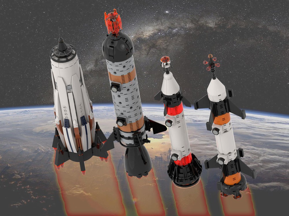 LEGO MOC Ice Planet Rockets by Thomus_Bean | Rebrickable - Build with LEGO