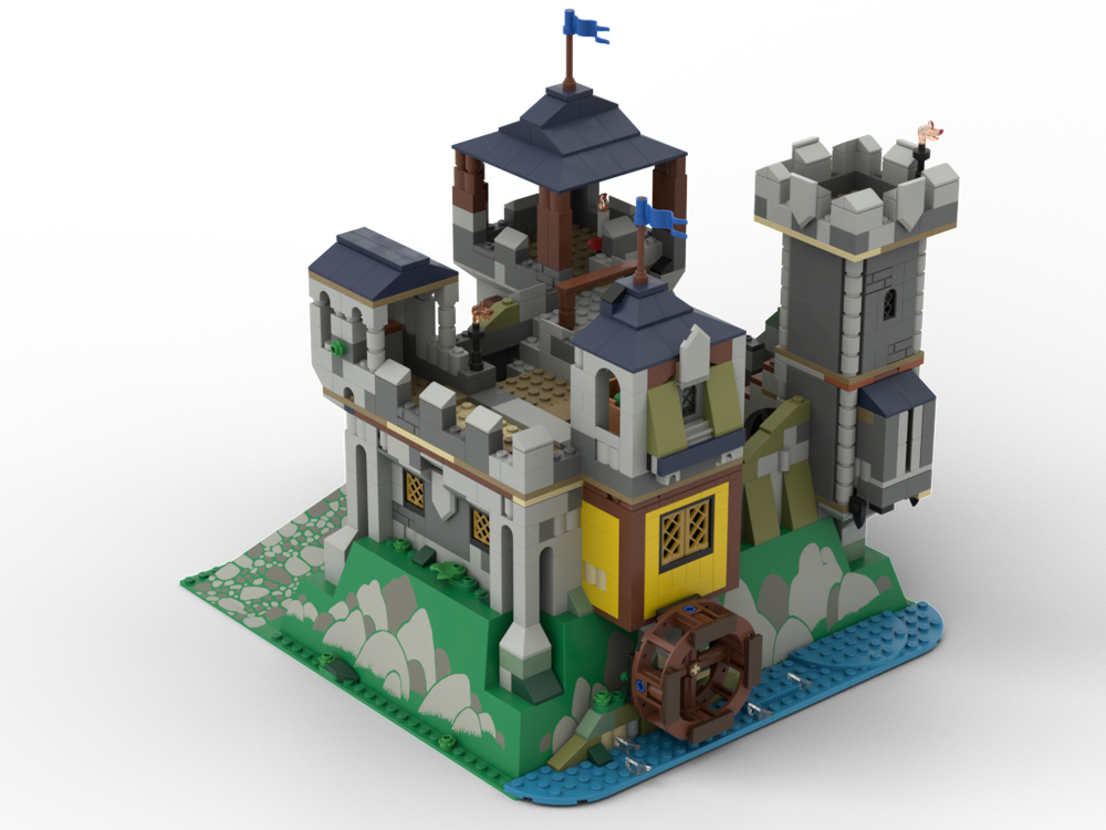 Lego Moc 31120 Castle On 2552 Baseplate Alternate Build By