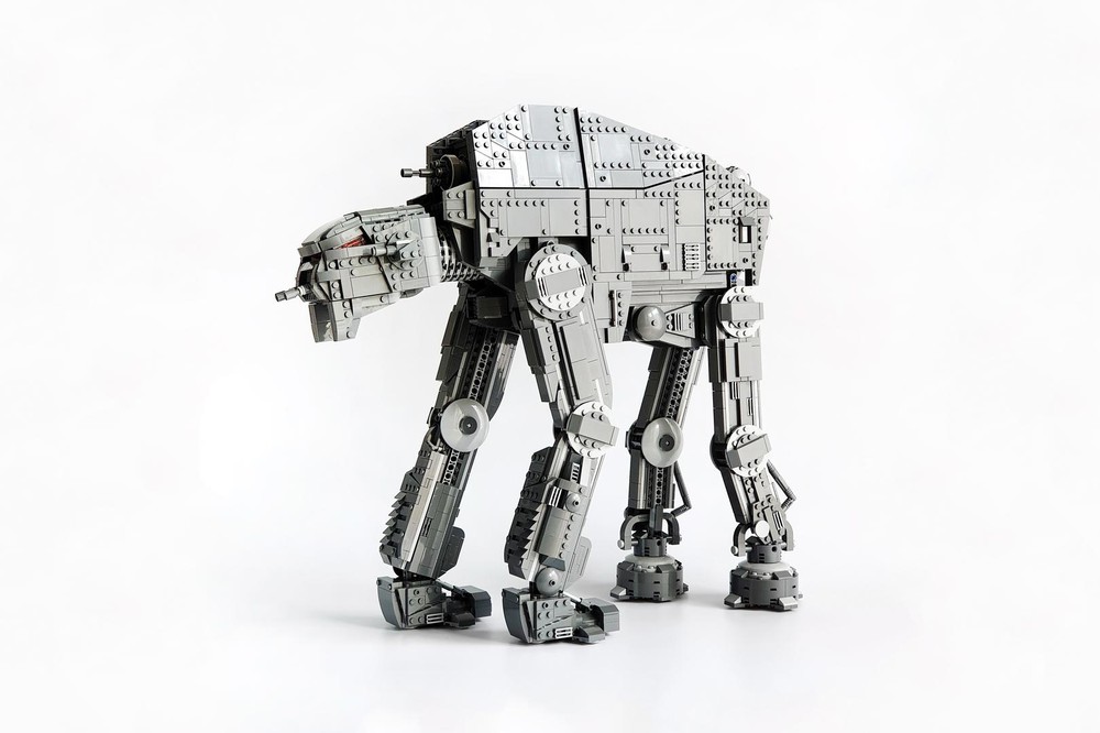 Lego micro scale AT-ST walker. It was very hard to capture…