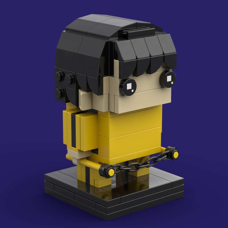 LEGO MOC-149169 Bruce Lee Yellow Suit Brickheadz by Desibricks ...