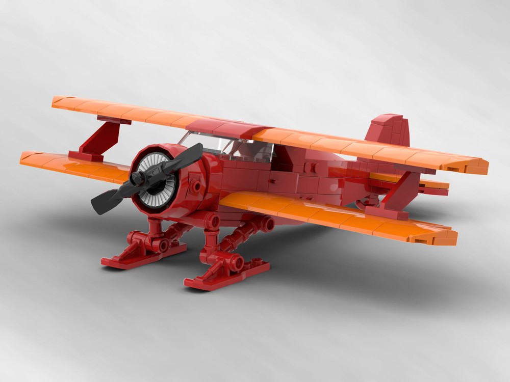 lego biplane moc