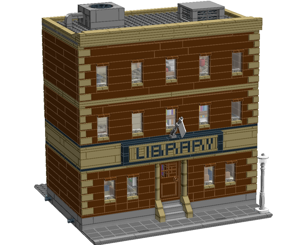 LEGO MOC Modular library by Detahack Rebrickable Build with LEGO