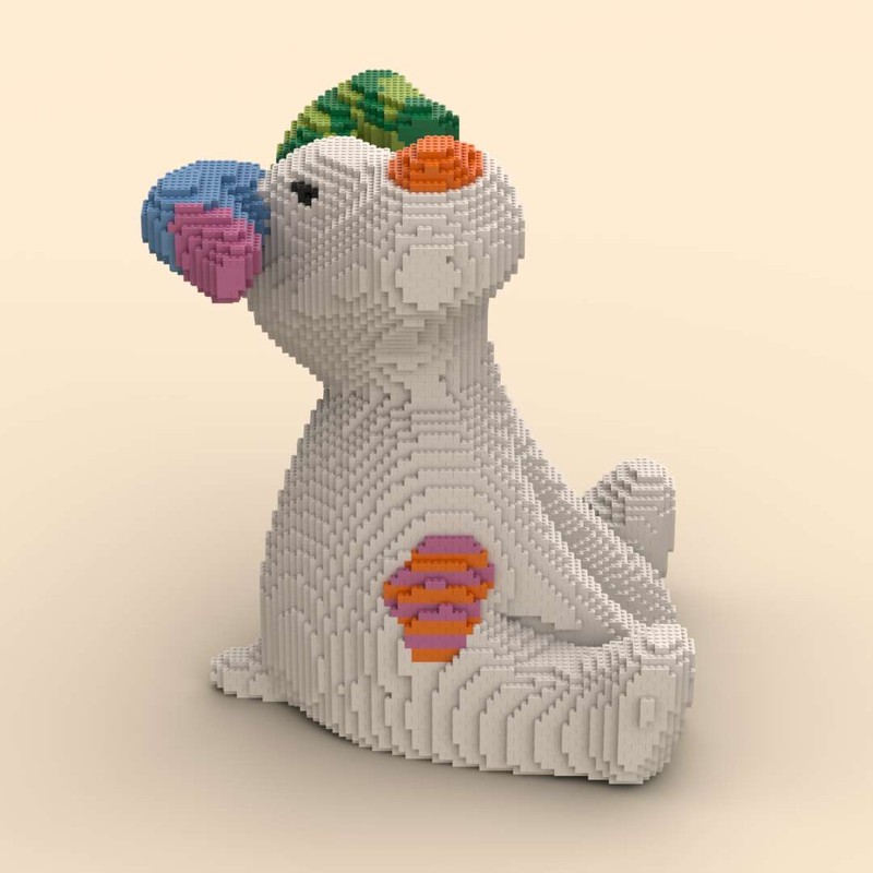 LEGO MOC-149420 The Snowdog by otterbournelego | Rebrickable - Build ...