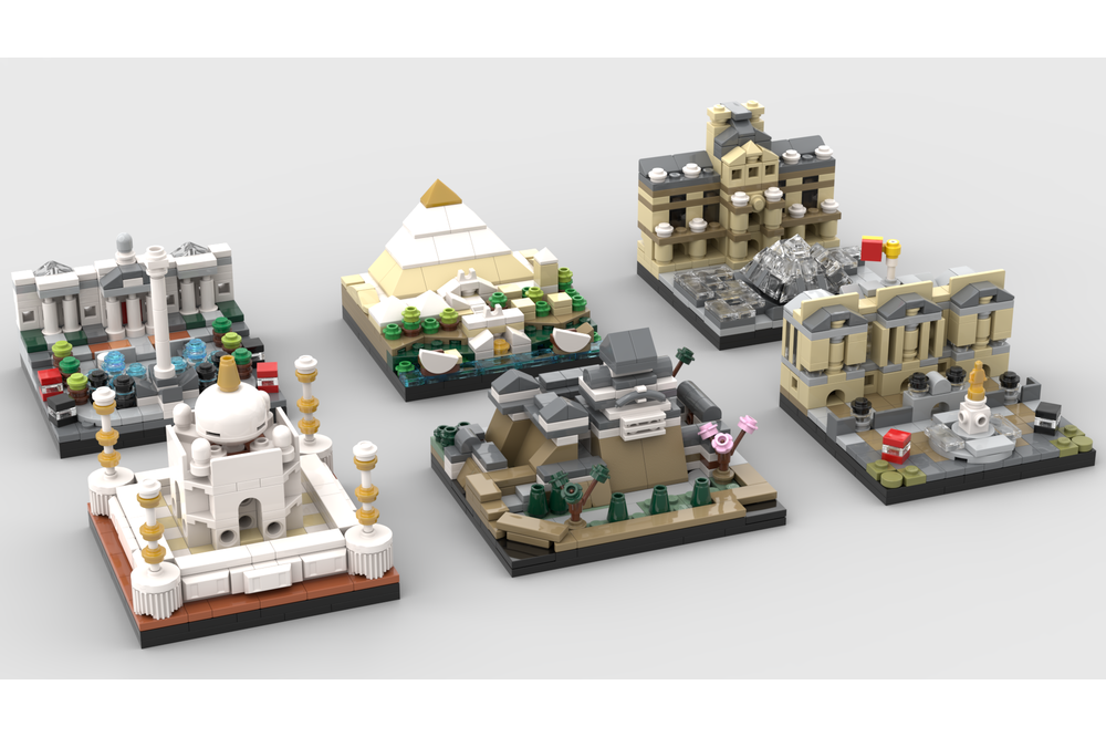 LEGO MOC Mini Architecture Collection Part 1 by christromans Rebrickable Build with LEGO