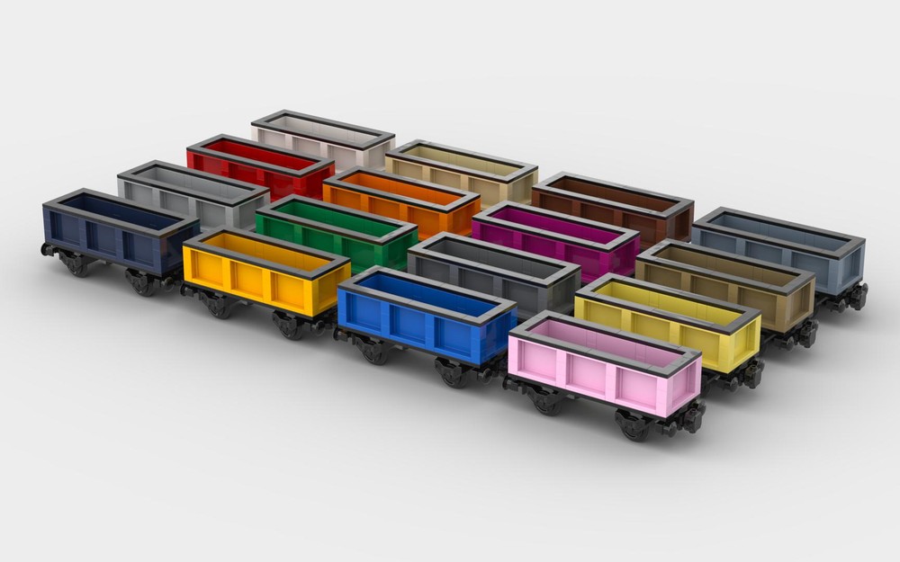 LEGO MOC Simple Gondola Train Car by BatteryPoweredBricks | Rebrickable ...