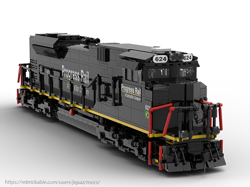 LEGO MOC Progress Rail SD70ACE PRLX 624 by jepaz | Rebrickable - Build ...
