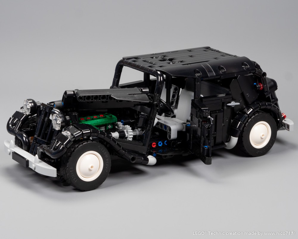 LEGO MOC Citroën Traction (Rounded Trunk) by Nico71 | Rebrickable ...