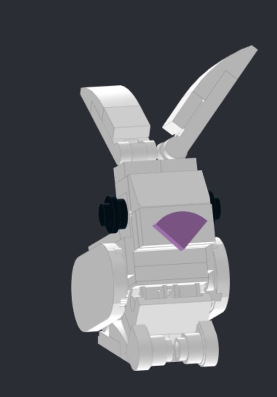 LEGO MOC Rabbit with erect ears by Space_Steave | Rebrickable - Build ...